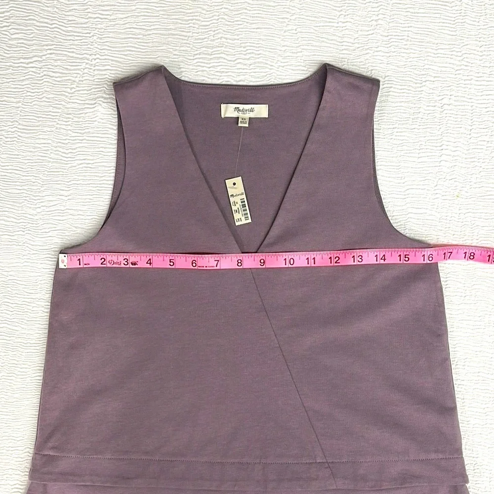 Madewell Purple Sleeveless Tank Top - Picture 3 of 6